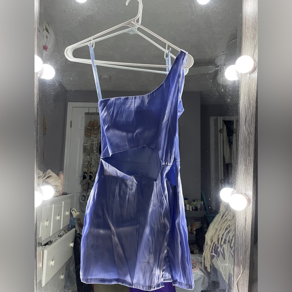 Superdown Blue Cutout Dress